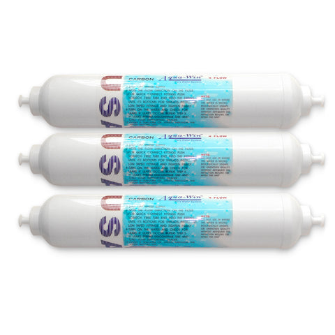 3x Aquawin Universal Refrigerator Filter for Side-by-Side