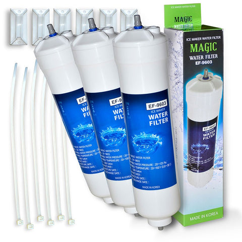 3x Samsung EF9603 Quick Magic Waterfilter, Kühlschrankfilter, EF-9603