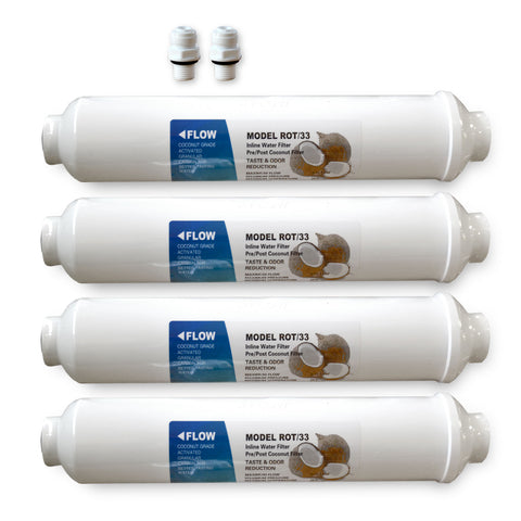 4x Universal Kühlschrankfilter für Side by Side Kühlschränke