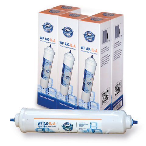 5x Delfin Deluxe AC-IL-A refrigerator filter, external