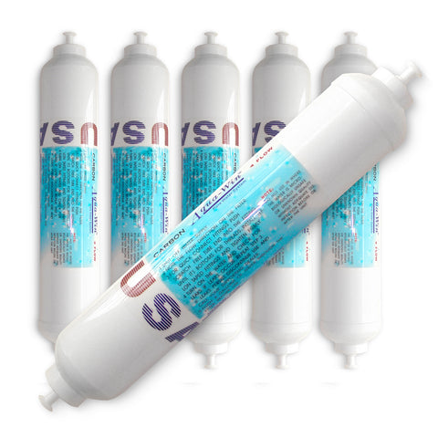 6x Aquawin universal refrigerator filters for side-by-side