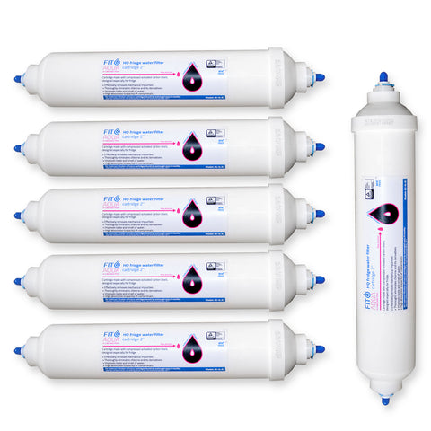 6x Fitaqua AK-IL-A-Klick, Kühlschrankfilter, extern
