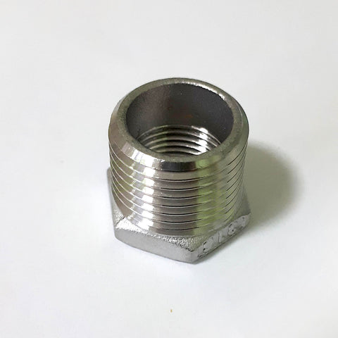 Reducer, adapter, stainless steel AG 1/2 inch x IG 3/8 inch