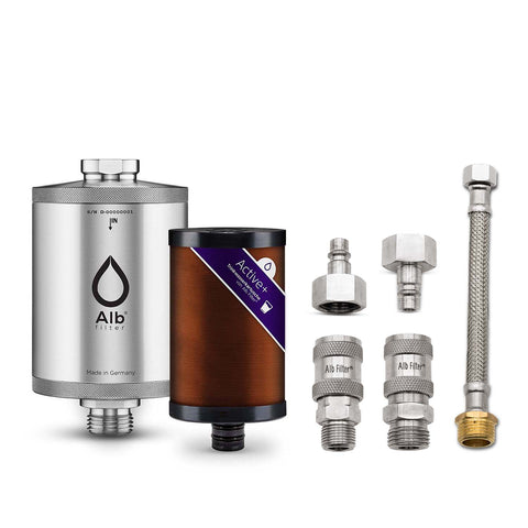 Alb Filter Active Plus Edelstahl Untertisch-Set mit Schnellkupplung