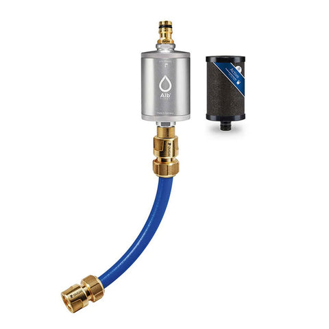 Alb Mobil Active Camping-Wasserfilter mit Geka-Anschluss (Aluminium Silber)