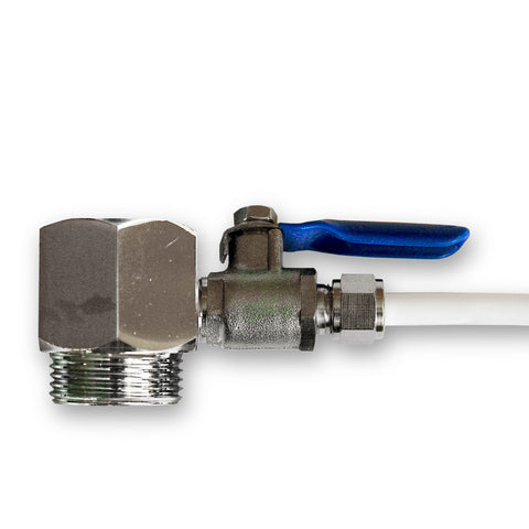 3/4" water connection SBS refrigerator/reverse osmosis system + shut-off valve