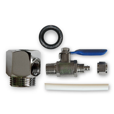 3/4" water connection SBS refrigerator/reverse osmosis system + shut-off valve