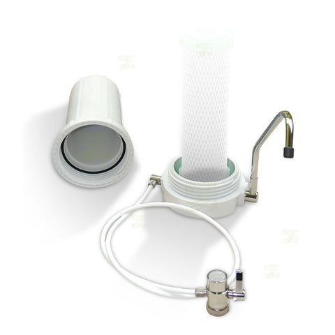 Auftischfilter Wasserfilter mit Carbonit NFP Premium Filter (vormontiert)