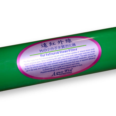 Bioceramic cartridge FIR post-filter reverse osmosis, Infrared Stone green
