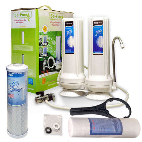 Auftischwasserfilter 2er-System, "SoPure"