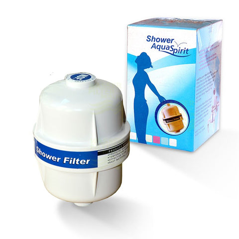 antibacterial shower filter AquaSpirit, water filter shower for better skin and hair