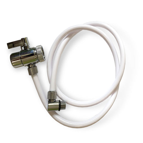 Carbonit Hahnbaugruppe, Umschaltventil mit 3/8" Schlauch für SanUno