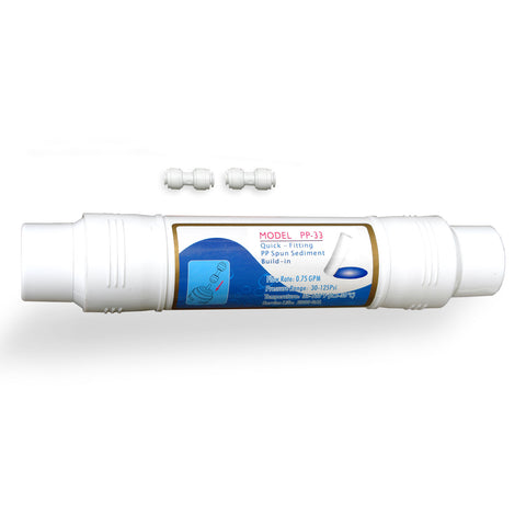 Inline sediment filter 12".
