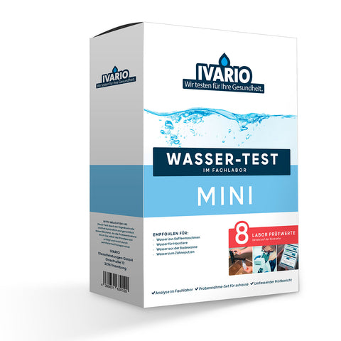 Ivario Mini Wassertest, Test für 8 Trinkwassergefahren