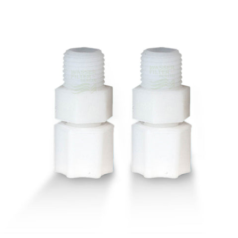 Adapterpaar für Kühlschrankfilter, Jaco-Schraubverschlüsse