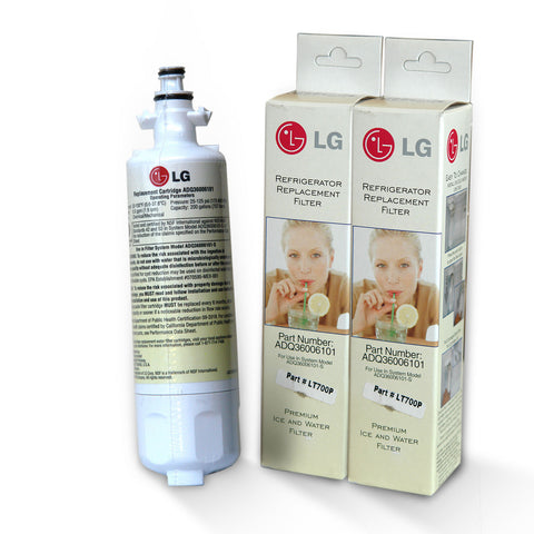 2x LG Wasserfilter Lamona LT 700P / ADQ36006101, ADQ36006102 Filter