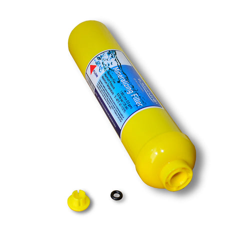 Mineral cartridge (inline) water point mineralization reverse osmosis