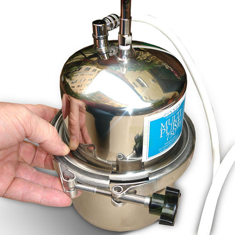 Multipure Wasserfilter MP-750SSCT Trinkwasser Edelstahl-Auftisch-Filter