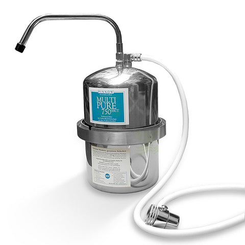 Multipure Wasserfilter MP-750SSCT Trinkwasser Edelstahl-Auftisch-Filter