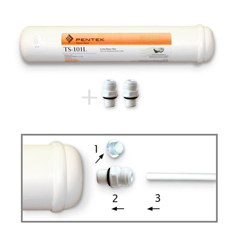 Pentek TS-101L Kühlschrankfilter. 3-stufig, komp. Samsung DA29-10105J