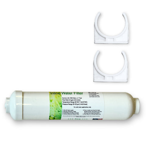 external refrigerator filter Coconut+Polyphosphate, with limescale protection, click