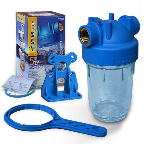 5 Zoll Wasserfilter Gehäuse Italy, Innengewinde 1 Zoll,