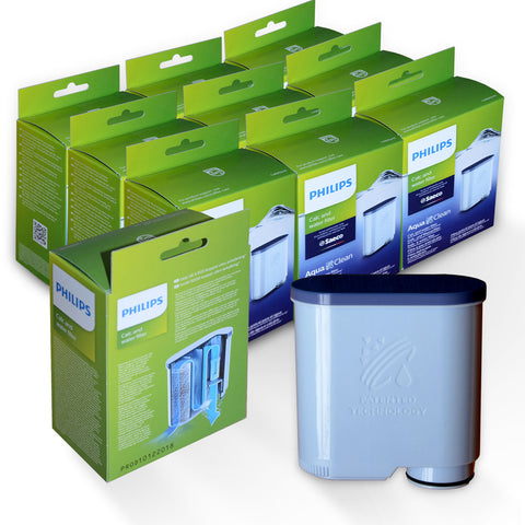 10x Wasserfilter Saeco/Phillips AquaClean Kaffeemaschinen CA6903/10