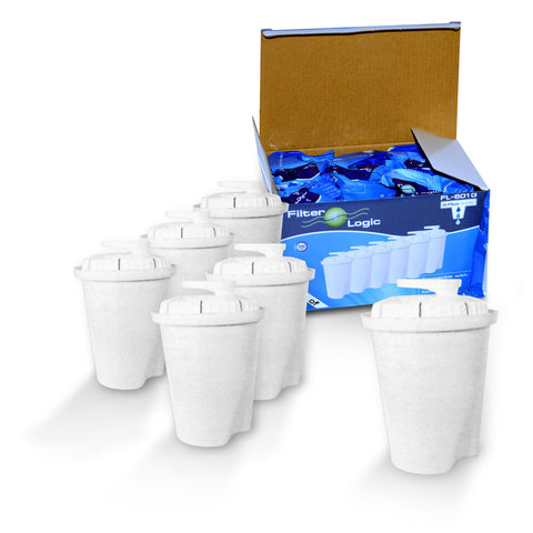 12-Patronen-Paket "FilterLogic FL601G", Alternative für Brita Classic