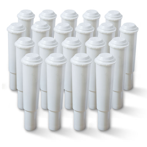 20x AF02 DelfinFilter für Jura-Kaffeemaschine mit weißem Filter 60209 Plus White