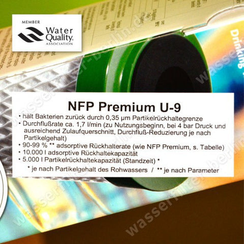 2x Carbonit NFP Premium U-9, plus 2 Trinkflaschen
