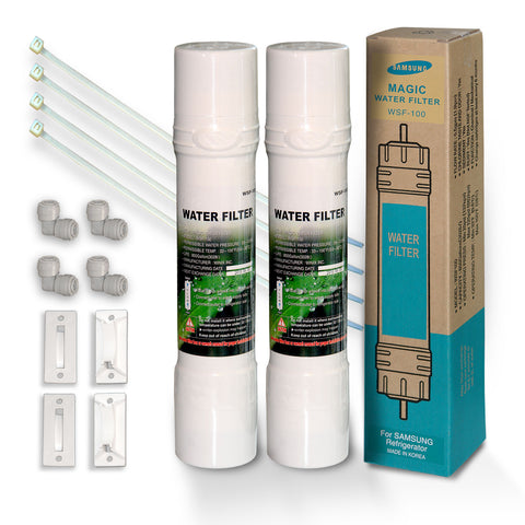 2x WSF-100 V2 Magic Kühlschrankfilter, Quickfit, f. Samsung Kühlschr.