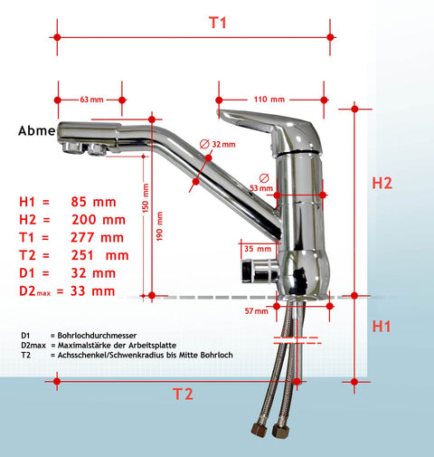 Three-way faucet Ansieno, 3-way faucet (similar to Siena)