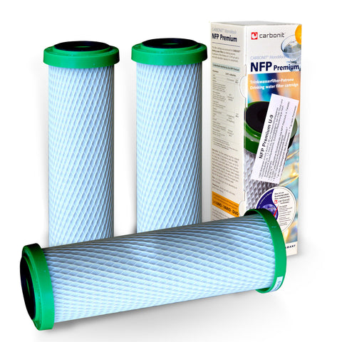 3x Carbonit Aktivkohle NFP Premium U-9 (Monoblock 0,35 Mikron)