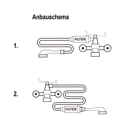 4x Duschfilter FitAqua chrom, Wasserfilter zum Wohle Ihrer Haut, BPA-frei