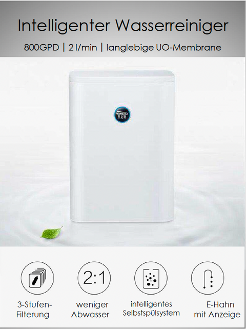 Compact 800 GPD Direct Flow Reverse Osmosis System