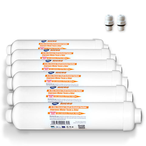 6x AICRO Kühlschrankfilter für Side by Side Kühlschränke