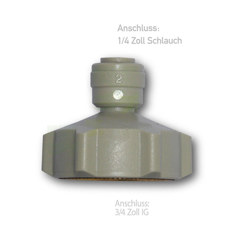 Adapter Anschluss 3/4x1/4S für Kühlschrank Schlauch