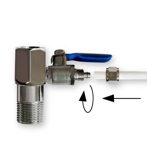 1/2 inch water connection SBS refrigerator reverse osmosis system with shut-off valve