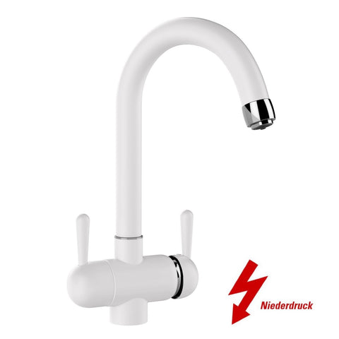 Drei-Wege-Wasserhahn Ganimed C Weiss (für Niederdruck)