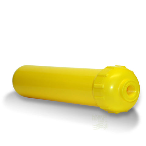 Empty cartridge 2" (yellow) Inline, fillable with various media