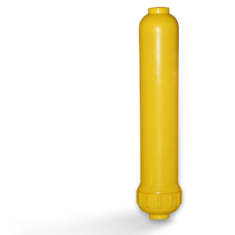 Empty cartridge 2" (yellow) Inline, fillable with various media