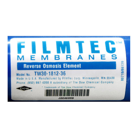 Filmtec 36 GPD Reverse Osmosis Membrane USA
