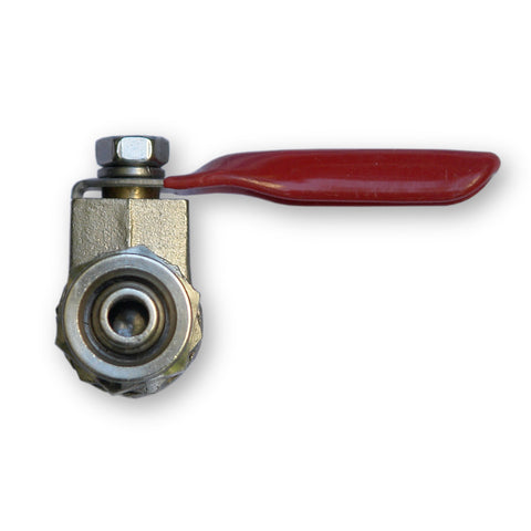 Kugelhahn für Wasseranschluss Umkehrosmose 1/4" AG x 3/8" Schlauch