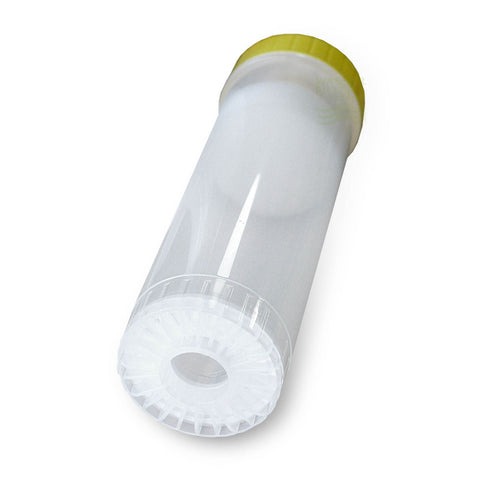 Empty cartridge 10", yellow-transparent, fillable with various media