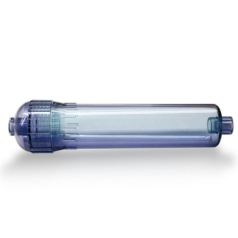 Leerkartusche 2,5" (transparent) Inline , 1/4 Zoll IG, befüllbar mit verschiedensten Medien