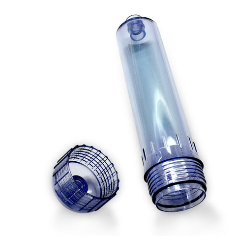 Leerkartusche 2,5" (transparent) Inline , 1/4 Zoll IG, befüllbar mit verschiedensten Medien