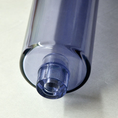 Leerkartusche 2,5" (transparent) Inline , 1/4 Zoll IG, befüllbar mit verschiedensten Medien