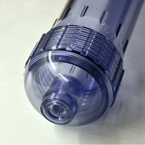 Leerkartusche 2,5" (transparent) Inline , 1/4 Zoll IG, befüllbar mit verschiedensten Medien