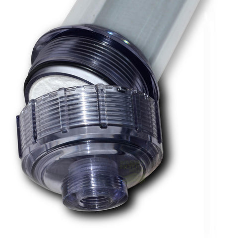 Empty cartridge 2.0" (transparent) Inline, fillable with various media