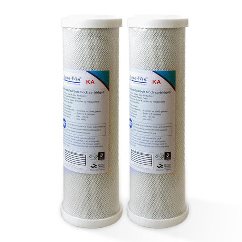 2x Aquawin MFP Aktivkohleblock 5 µm für 10-Zoll-Gehäuse